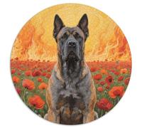 Cane Corso Puzzle De 1000 Pièces Jeu Cadeau Unique Chien Mignon Puzzle Rond Jeu D'Intelligence pour Adultes Et Enfants1000pcs (67.5x67.5cm)