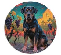 Cane Corso Puzzle De 1000 Pièces Jeu Cadeau Unique Chien Mignon Puzzle Ronds Jeu D'Intelligence pour Adultes Et Enfants1000pcs (67.5x67.5cm)