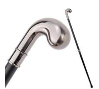 Cane Costume, Bâton Accessoire Vintage avec Design Sculpté Orné - Gentleman Britannique Luxe pour Hommes et Femmes, Cosplay(Antique Silver,Double Section)