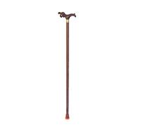 Cane de Marche en Bois, béquilles âgées, bâton de Marche en Bois Massif, tête à crête, poignée de Robinet 93 cm de Long Disponible si nécessaire tronqué par Vous-même pour Les Personnes âgées, Les