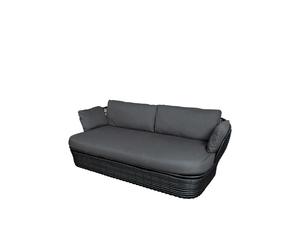 Cane-line Canapé Basket 2 places Graphite grey. coussins gris