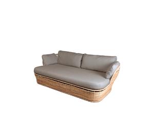 Cane-line Canapé Basket 2 places Natural. coussins taupe