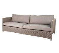 Cane-line Canapé Diamond 3 places soft rope Cane-Line Natté taupe