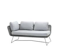 Cane-line Canapé modulaire Horizon Cane-Line Natté Light grey. droite