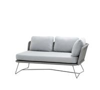 Cane-line Canapé modulaire Horizon Cane-Line Natté Light grey. gauche