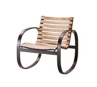 Cane-line Chaise à bascule Parc Lava grey. teak