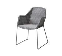 Cane-line Chaise Breeze weave avec accoudoirs Light grey