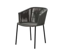 Cane-line Chaise empilable Moments Dark grey. Cane-Line soft rope