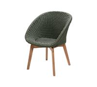 Peacock Outdoor Fauteuil Rope Cane-Line Vert foncé - 5711877292690
