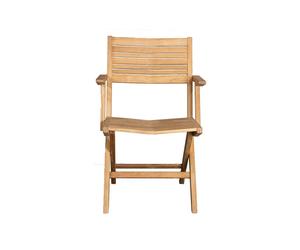 Cane-line Chaise pliante Flip Teck. avec accoudoirs