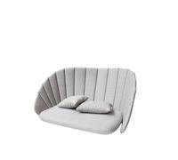Cane-line Coussins pour canapé Peacock 2 places Cane-line natté light grey