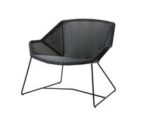 Cane-line Fauteuil lounge Breeze noir, Designer Christina Strand, Niels Hvass, 87x73x72 cm