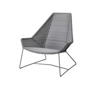 Cane-line Fauteuil lounge Breeze weave haut dossier Light grey