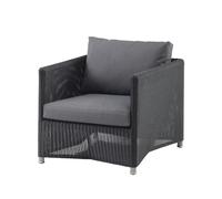 Cane-line Fauteuil lounge Diamond weave Cane-Line Natté graphite
