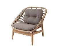 Cane-line Fauteuil lounge String Cane-Line Airtouch taupe-teak