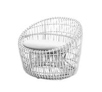 Cane-line Fauteuil Nest Round Cane-Line Natté white. rotin