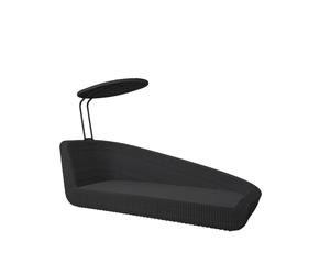 Cane-line Lit de jour Savannah Black. gauche