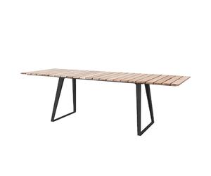 Cane-line Table à manger Copenhagen Teck. support lava grey