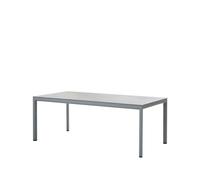 Cane-line Table à manger Drop Fossil grey-support en aluminium gris clair