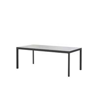 Cane-line Table à manger Drop Fossil grey-support en aluminium lava grey