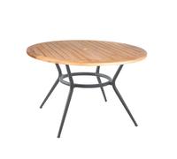 Cane-line Table à manger ronde Joy Teck-Light grey Ø120 cm