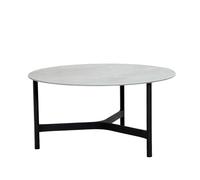Cane-line Table basse Twist large Ø90 cm Fossil grey-lava grey