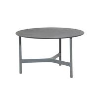 Cane-line Table basse Twist medium Ø70 cm Fossil black-light grey