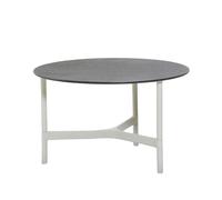 Cane-line Table basse Twist medium Ø70 cm Fossil black-white