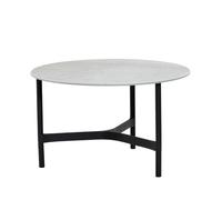 Cane-line Table basse Twist medium Ø70 cm Fossil grey-lava grey