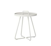 Cane-line Table d’appoint On-the-move blanc, Designer Christina Strand, Niels Hvass, 37x46.5x37 cm