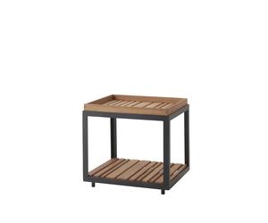 Cane-line Table d'appoint Level Teck-pied lava grey