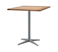 Cane-line Table de café Drop teak 72x72 cm Pied Light grey