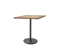 Cane-line Table de café Go teak 72x72 cm Pied Lava grey
