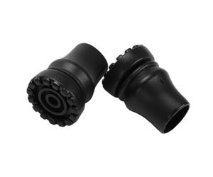 Cane Tips - Rubber Walking Stick End Caps, 2 Pack Non Slip Replacement Feet, Heavy Duty Stability Grip Base for Seniors Mobility Aid, Hiking Walking Support Stick Anti Skid Ground Contact Protection