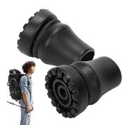 Cane Tips - Walking Stick Feet, 2PCS Rubber Ferrules for Mobility Support, Crutch End Caps with Metal Washer, Orthopedic Gear, Staff Bottom Pad for Traction, Pavement and Gravel