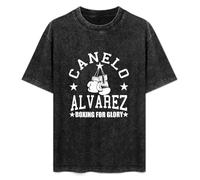Canelo Álvarez Boxing for Glory Mens T-Shirt Casual Cotton Unisex Black Tees Tops M
