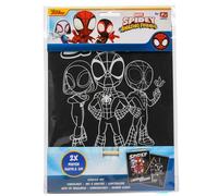 Canenco Set De Papeterie Scratch Art Spiderman Marvel
