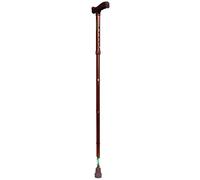 Canes Stick Walking Pliant Pliage Stick Stick Télescopes Courses Aluminium Calinium Condiques Hauteur Walker, Brown 80-90 cm, Mountaineer Elder, Décoration des déplacements Aqiong