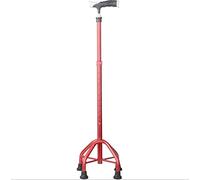Canes Stick Walking Stick Practical Old Man Céquées de Quatre Pieds handicapées Stick de Quatre Pieds Télescopique Aluminium Anti-Skid Décore Aqiong