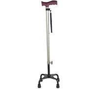 Canes Stick Walking Walking Canne Holder Stick Stick Stick Crutch pour Vieil Homme âgé télescopique Stable Non Glissement légère Hauteur réglable avec 4 feages de Marche en Argent pour Hommes ou
