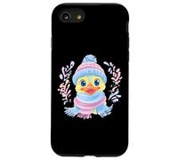 Caneton Souriant Hiver Mignon Oiseau Portrait Graphique Canard Coque pour iPhone SE (2020) / 7/8