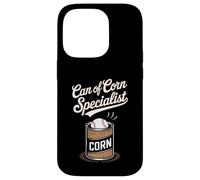 Canette de maïs Baseball Humour avec Baseball Vintage Coque pour iPhone 14 Pro