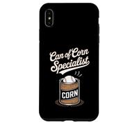 Canette de maïs Baseball Humour avec Baseball Vintage Coque pour iPhone XS Max