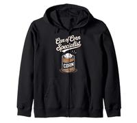 Canette de maïs Baseball Humour avec Baseball Vintage Sweat à Capuche