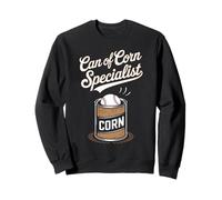 Canette de maïs Baseball Humour avec Baseball Vintage Sweatshirt