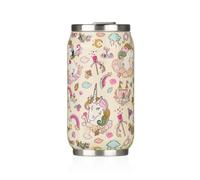 Les Artistes Paris - Gourde isotherme Canette Licorne A-4202 - Sans BPA - Ivoire 280 ml