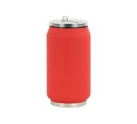 Canette isotherme Soft Touch Rouge Inox 280 ml