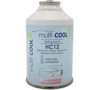 Multitanks Canette réfrigérant MULTICOOL 12a, remplace Le r12, r134a et 1234yf - 160 grs, avec Filetage 1/2 Acme