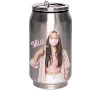 Canette Thermos Argentée Personnalisable - Photo Imprimée, Acier Inoxydable, Double Paroi Isotherme