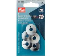 Canettes pour machine à coudre - PRYM - 21,2 mm - Acier Argenté - Lot de 5
